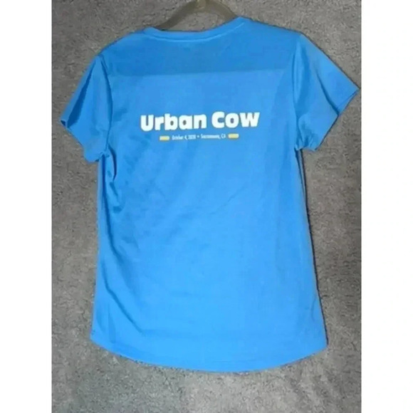 Urban Cow Women's Running Exercise Shirt With Cow Image - Large - Picture 5 of 7